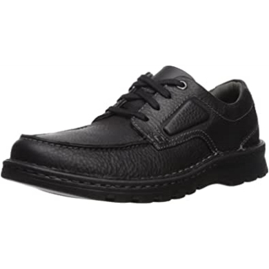 Clarks Vanek Schürze Loafer Aus Schwarzem öligem Leder Für Herren