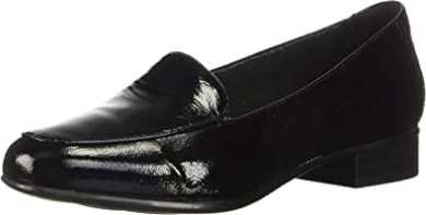 Clarks Juliet Lora Loafer Für Damen Aus Schwarzem Lack