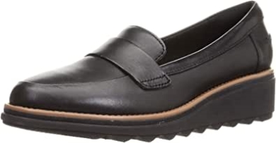 Clarks Schwarzer Weicher Sharon Gracie Loafer Für Damen