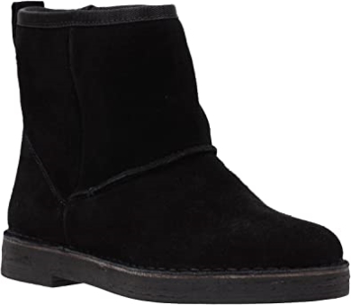 Clarks Zugiger Tagesstiefel Aus Schwarzem Wildleder Für Damen
