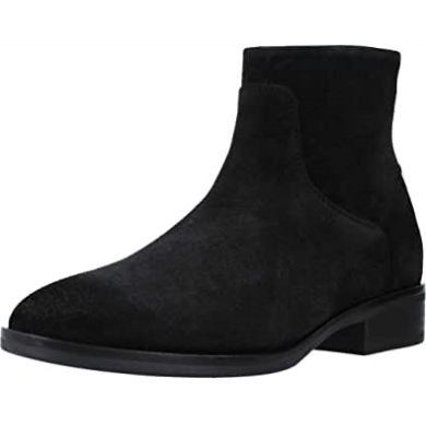 Clarks Damenstiefel Aus Schwarzem Wildleder In Reinem Rosa