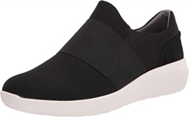 Clarks Kayleigh Band Sneaker Aus Schwarzem Textil Für Damen
