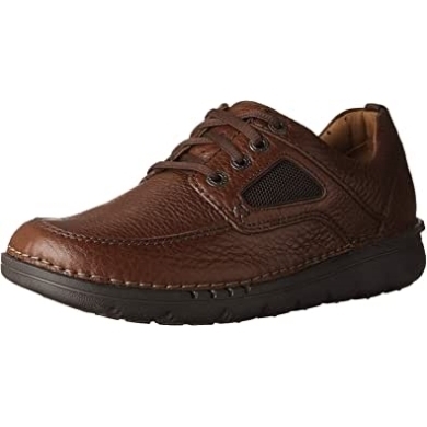 Clarks Unnature Time Derbys Aus Braunem Leder Für Herren