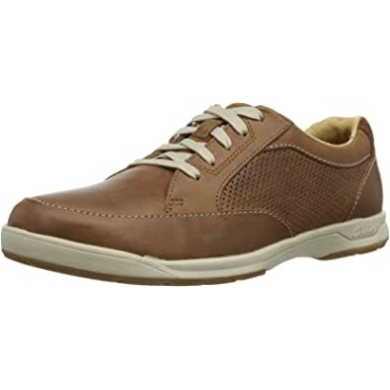 Clarks Stafford Park5 Derby Aus Braunem, Hellbraunem Leder Für Herren