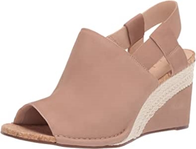 Clarks Brown Gewürzte Braune Keilsandale Für Damen