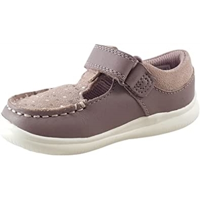 Clarks Crest Moc Lederschuhe Für Kleinkinder Rosa