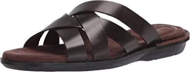 Clarks Dunkelbraune Ellison Sandale Aus Leder Für Herren