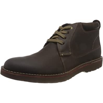 Clarks Dunkelbrauner Vargo Halbkalbsstiefel Für Herren