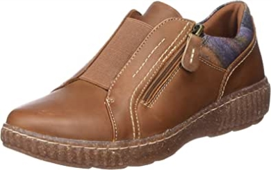 Clarks Caroline Cove Sneaker Aus Dunkelbraunem Lea Für Damen