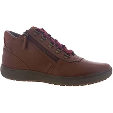 Clarks Nalle Mid Damenstiefel Aus Dunkelbraunem Leder