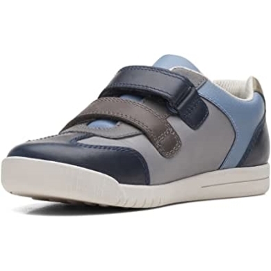 Clarks Den Stripe Kid Lederschuhe In