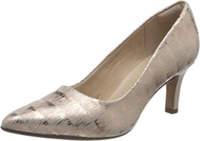 Clarks Dusty Rose Interest Illeana Tulpenpumps Für Damen Aus Leder