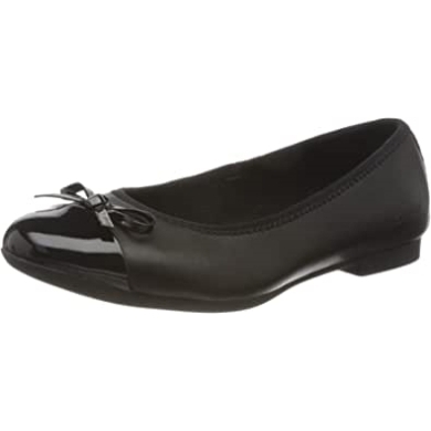 Clarks Scala Bloom K Ballerinas Für Mädchen Schwarz