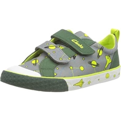 Clarks Grauer Interesse Foxing Lo K Sneaker Für Unisex-kinder