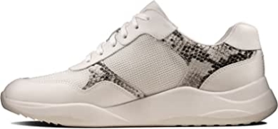 Clarks Grauer Damen-sneaker Aus Sift-spitze