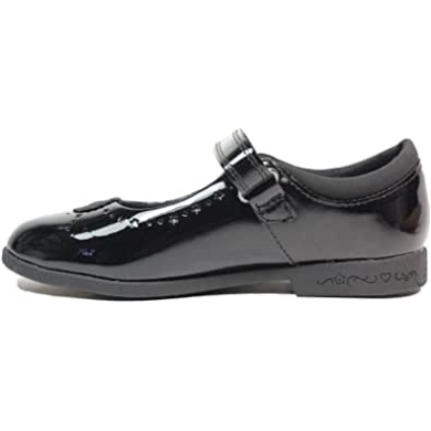 Clarks Magic Step Bar Kid Lackschuhe Schwarz Lack