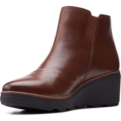 Clarks Mahoga Ny Leder Damen Mazy Eastham Stiefel Schwarz Lack