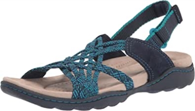 Clarks Herren Amanda Ease Fisherman Sandal Navy Kombi