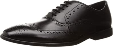 Clarks Herren Bampton Rhodes Oxford Flaches Schwarzes Leder
