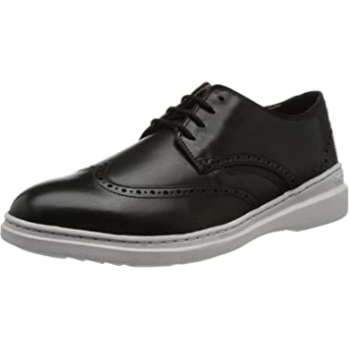 Clarks Dennet Wing Sneaker Für Herren Aus Schwarzem Leder