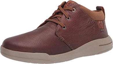 Clarks Driftway Mid Chukka Boot Für Herren Aus Dunkelbraunem Leder
