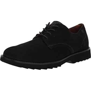 Clarks Fallhill Plaoxford Schwarzes Nubukleder Für Herren