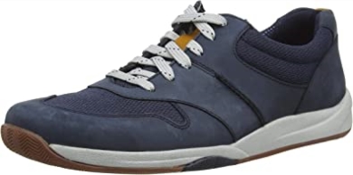 Clarks Herren Langton Race Sneaker Navy Nubuk
