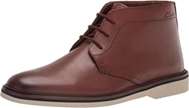 Clarks Malwood Mid Chukka-stiefel Für Herren Aus Dunkelbraunem Leder