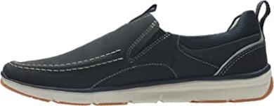 Clarks Orson Row Loafer Für Herren Blau Navy Nubuk