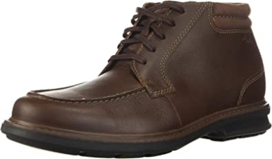 Clarks Rendell Rise Ankle Boot Für Herren Mahogany Leder