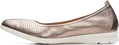 Clarks Jenette Ease Ballerinas Aus Metallic-leder Für Damen