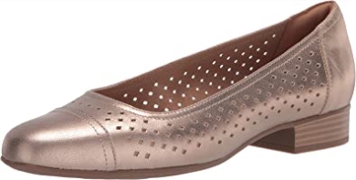 Clarks Juliet Zedernballerinas Aus Metallic-leder Für Damen