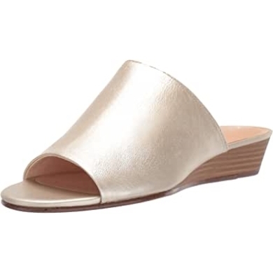 Clarks Mena Rose Sandale Aus Metallic-leder Für Damen