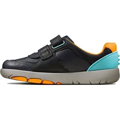 Clarks Navy Kombi Blau Jungen Freizeitschuhe 'rex Quest K'