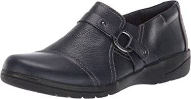 Clarks Cheyn Fame Pumps Aus Marineblauem Leder Für Damen