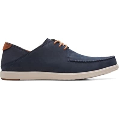 Clarks Bratton-krawatte Oxford Aus Marineblauem Nubukleder Für Herren