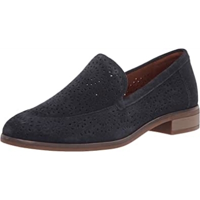 Clarks Trish Calla Loafer Aus Marineblauem Wildleder Für Damen