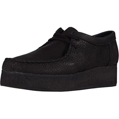Clarks Originals Wallacraft Lo Damenschuhe Aus Schwarzem Nubukleder