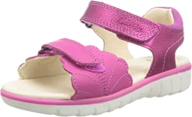 Clarks Roam Wing K Sandale Aus Rosa Leder Für Mädchen
