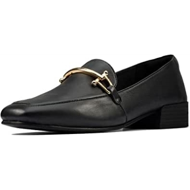 Clarks Pure Block Damenloafer Schwarz
