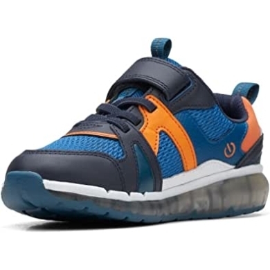 Clarks Spark Flash Ko Blue Materialkombination Jungen Sneaker Kind