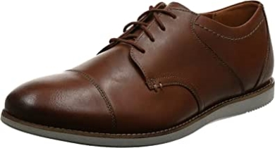 Clarks Tan Leader Mens Raharto Vibe Oxford