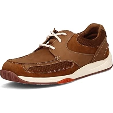 Clarks Langton Lane Sneaker Aus Hellbraunem Nubukleder Für Herren