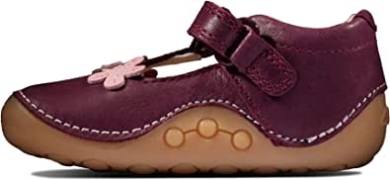 Clarks Ti Ny F Untere Kleinkind Lederschuhe Navy Patent