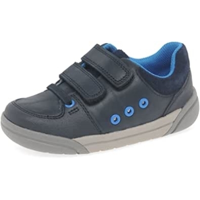 Clarks Tolby Buzz Boys Kinderschuhe Marineblau