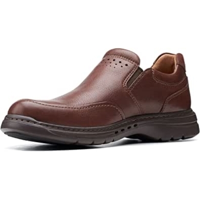 Clarks Un Brawley Step Mahoga Ny Leder