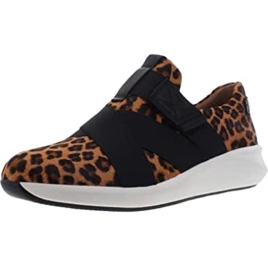 Clarks Unstructured Damen Un Rio Strap Wildleder Sport- Und Trainingsschuhe Leopardenmuster