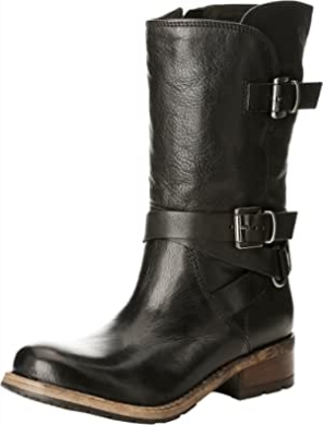 Clarks Will Fly Melody Damen Bikerstiefel Schwarz