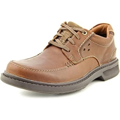Clarks Wavecenter Ave Braune Moc Leder Oxfords Schuhe Für Herren