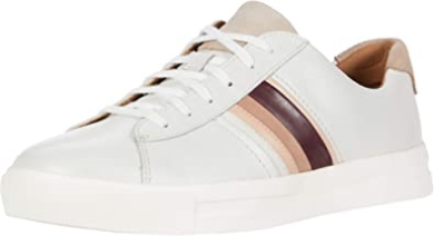Clarks Un Maui Bandschuhe Aus Weißem Leder Für Damen